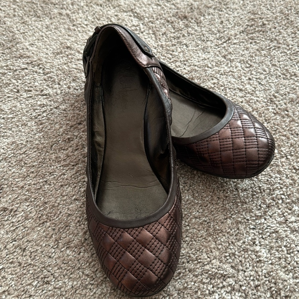 Cole Haan Bronze Ballet Flats